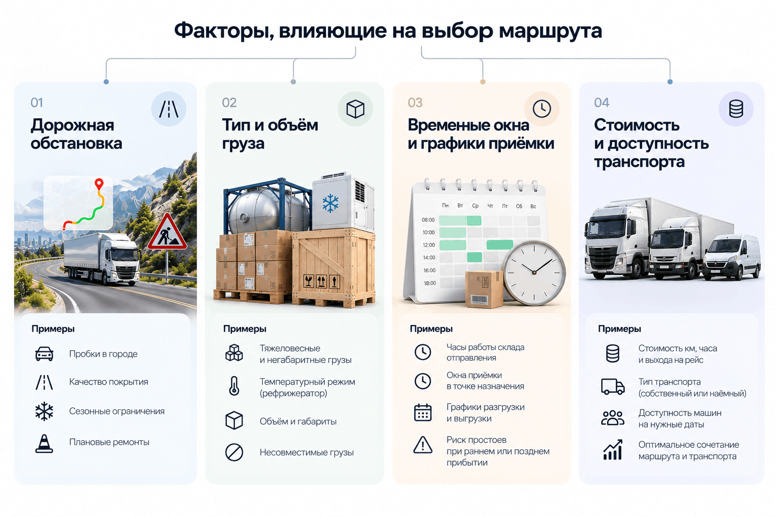 организация перевозки грузов маршрутами