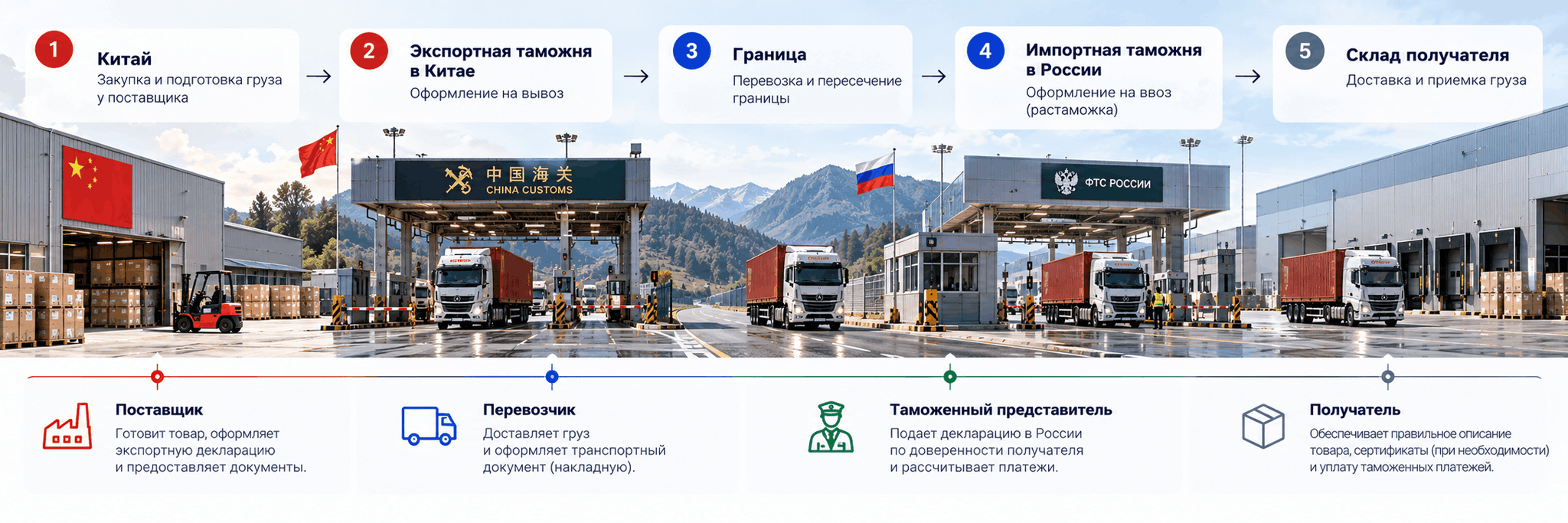 Как проходит таможня между Китаем и Россией: общая схема